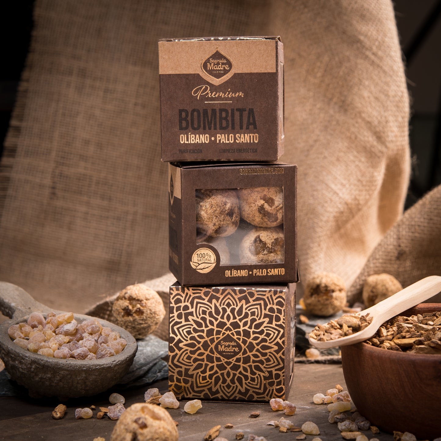 Bombitas Premium Palo Santo y Olíbano
