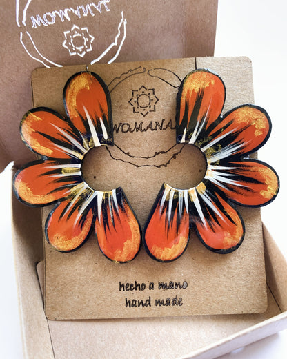 Pendientes Pétalos de Fuego