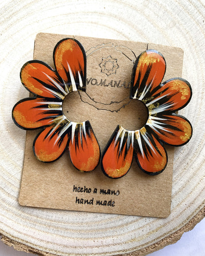 Pendientes Pétalos de Fuego