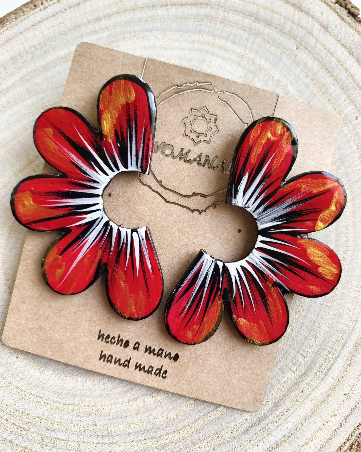 Pendientes Pétalos de Fuego