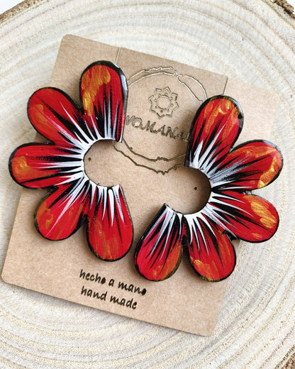 Pendientes Pétalos de Fuego