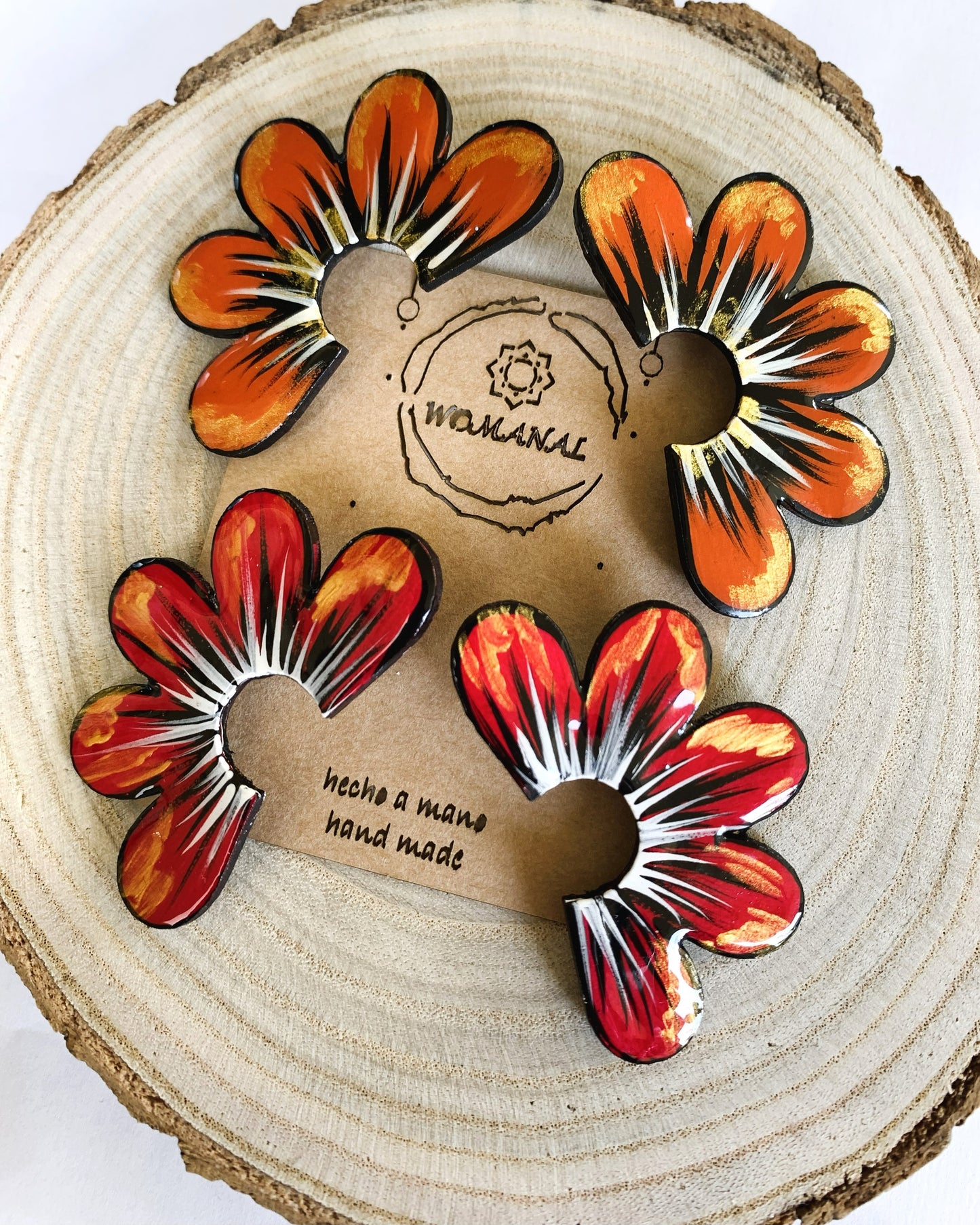 Pendientes Pétalos de Fuego