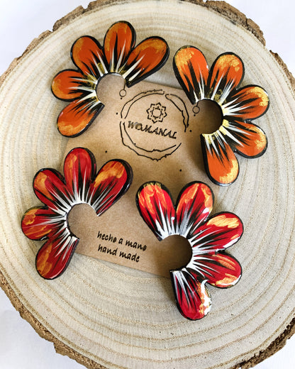 Pendientes Pétalos de Fuego