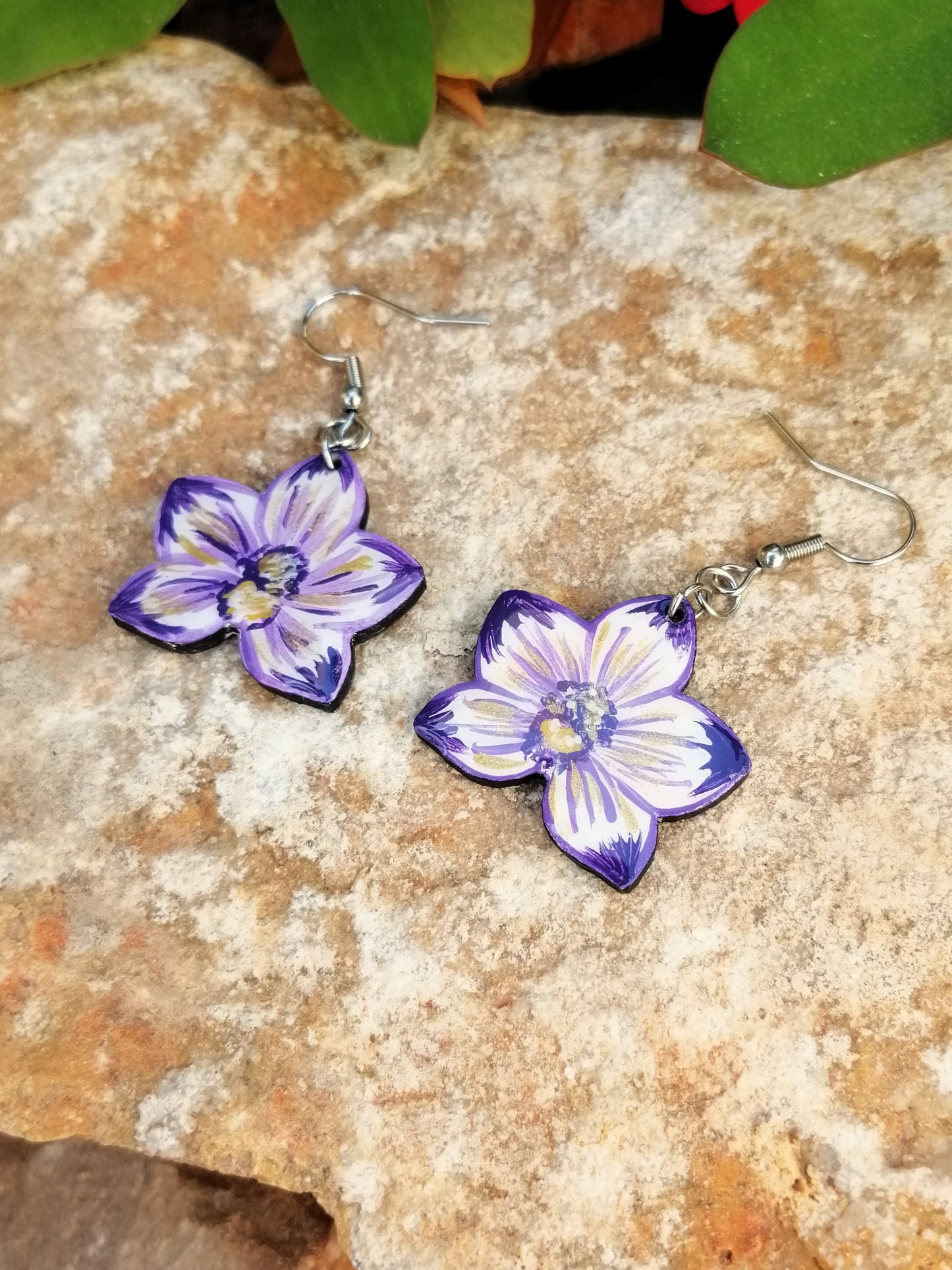 Pendientes Orquídea