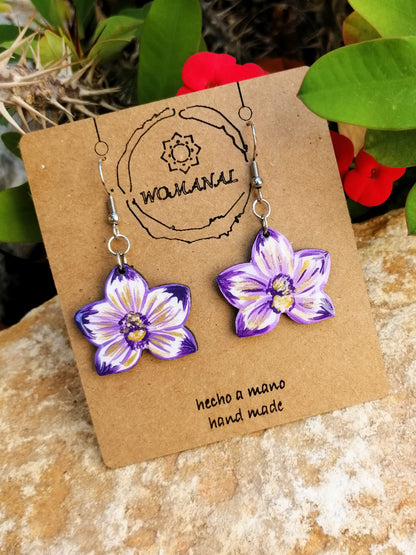 Pendientes Orquídea