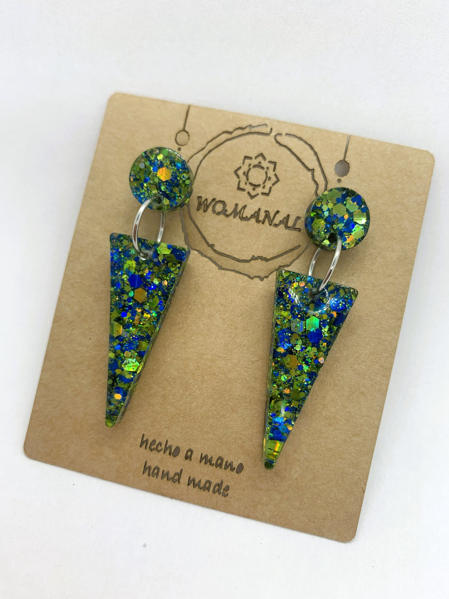 Pendientes Confeti Esmeralda